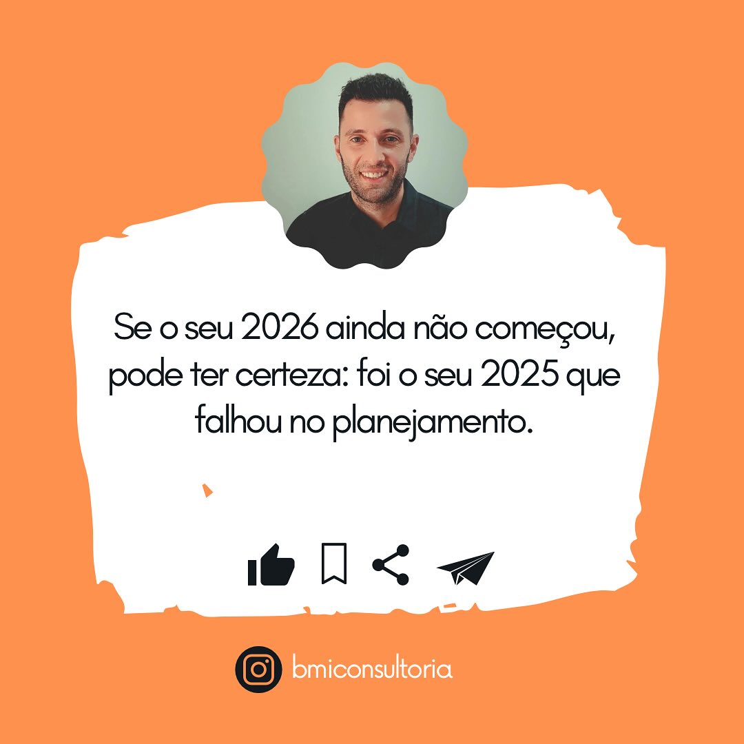 Ano novo não corrige erro velho. Planejamento não é sobre datas, é sobre atitude.
Quem quer resultados diferentes, começa antes dos outros.

#planejamento #estrategia #gestao #lideranca #produtividade #motivacao #mentalidade #negocios #empreendedorismo #altaPerformance #foco #disciplina #execucao #consultoria #business #mindset #resultados #planejamento2026 #metas #acelera2026